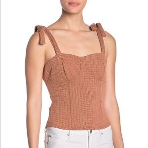 Free People Sunflower Tie Strap Tank Top